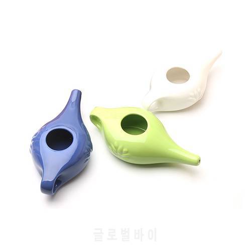Ceramic Neti Nose Wash Neti Pot Nose Washing Kit Sinus Rhinitis Allergy Nose Cleaning Equipment Portable Pot Outdoor Hiking