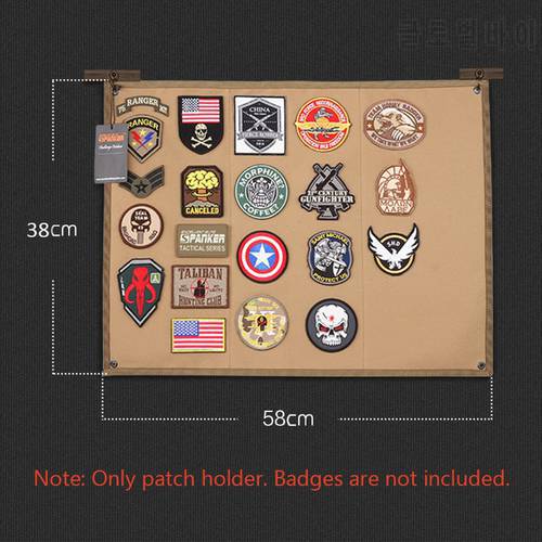 Tactical Patch Display Board Patch Holder Folding Mat for Military ID Foldable DIY Badge Paste Pad Patches Tool Organizer