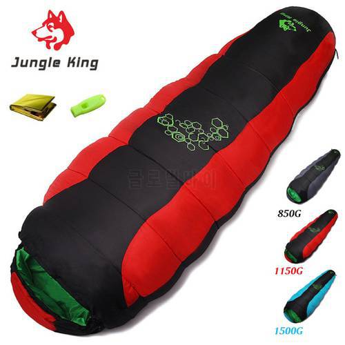 Jungle King 0901 adult thick padded four-hole cotton sleeping bag outdoor camping hiking special camping sleeping bag 850-1500g