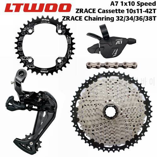 Transmission 10 speed transmission ltwoo A7 + tail deflector + 42 / 46 / 50 t zrace cassette / chains + chain group SUMC X10,
