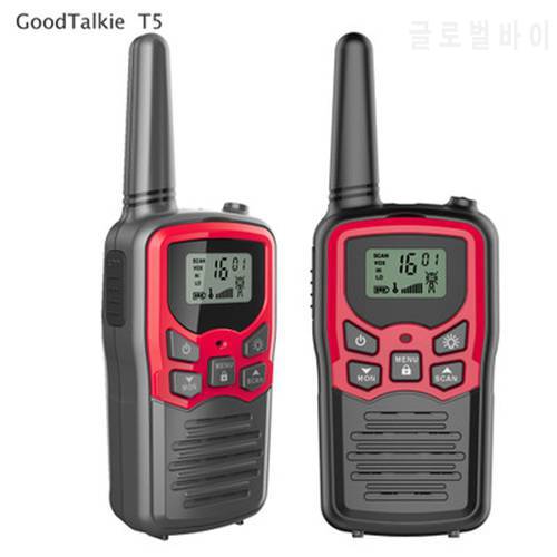 2PCS GoodTalkie T5 Walkie talkie Holding outdoor Civil High power walkie talkie 22 Shindo 400-470MHz Maximum distance 5 km