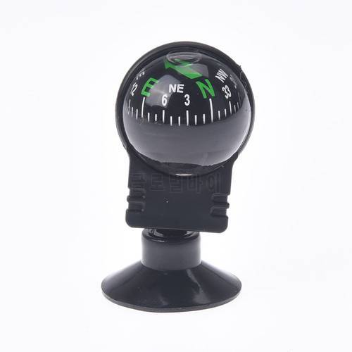 1Pc 55x30x30mm 360 degree rotation Waterproof Vehicle Navigation Ball Shaped Car Compass with Suction Cup
