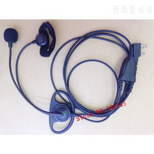 D shape headphone with MIC Finger PTT K plug for Kenwood Baofeng BF-UV5R,BF888S,Puxing,TYT,Weierwei etc.walkie talkie