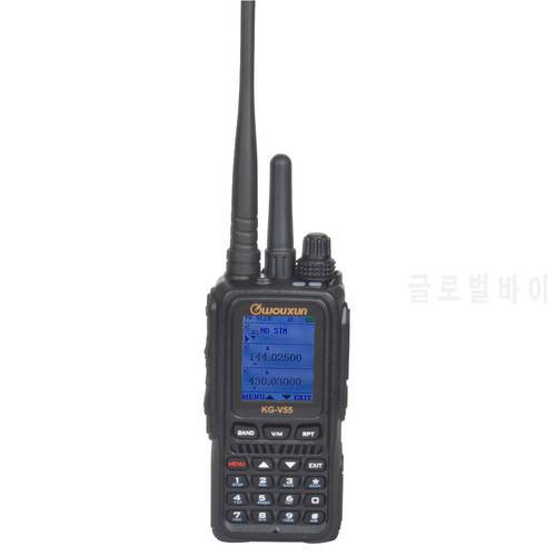 WCDMA Public Network 4G/3G/2G Walkie Talkie and Analogue VHF UHF dual band FM scrambler Two way radio Integrated KG-V55 wouxun
