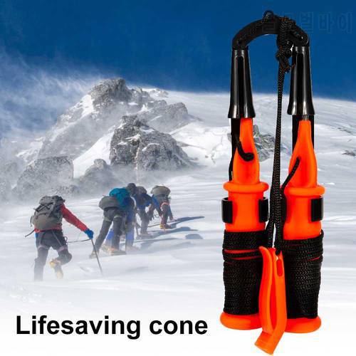 NEW Winter Ice Fishing Pick Chisel Safety Life Saving Hand Tool with Whistle Lanyard Outdoor Emergency Survival Tools