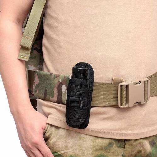 Tactical Sports Flashlight Set Of Multi-functional 360-Degree Rotating Universal Flashlight Waist Bag Outdoor Pannier Bag