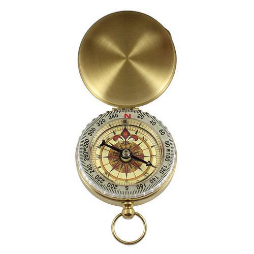 Hot sale High Quality Camping Hiking Pocket Brass Compass Portable Compass Navigation for Outdoor Activities