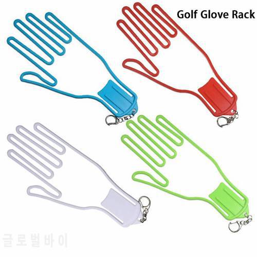 Golf Gloves Stretcher Golfer Tool Gear Plastic Golf Gloves Holder Rack Dryer Hanger Stretcher with strap