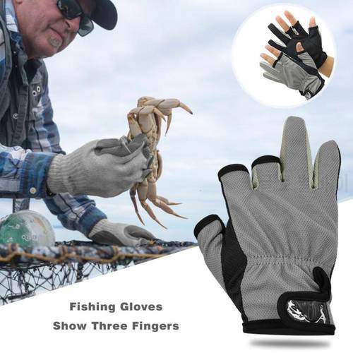 New Anti Slip Fishing Gloves Outdoor Sports Breathable Fishing Gloves Portable Tackles Fishing Tackle Box Fishing Tools