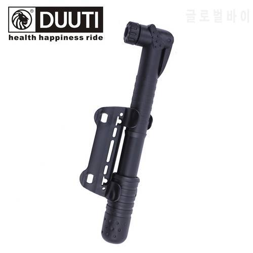 DUUTI Mini Bicycle Pump Portable High-strength Plastic Bicycle Air Pump Bike Tire Inflator Super Light Accessories Black