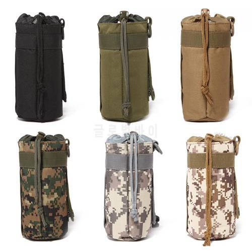 Outdoor Portable Camouflage Hiking Water Bottle Kettle Bag Pouch Holder New Chic