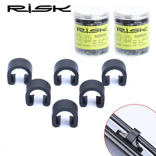 10-30PCS/Bag Bicycle C-type Buckles Plastic Brake Line Shift Cables Guide C-Clips Bicycle Accessory