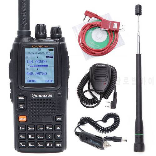 Wouxun KG-UV9D Plus Upgrade Multi-Band Multi-functional DTMF Two Way Raidos, 7 bands Included Air Band 136-174MHz/400-512MHz