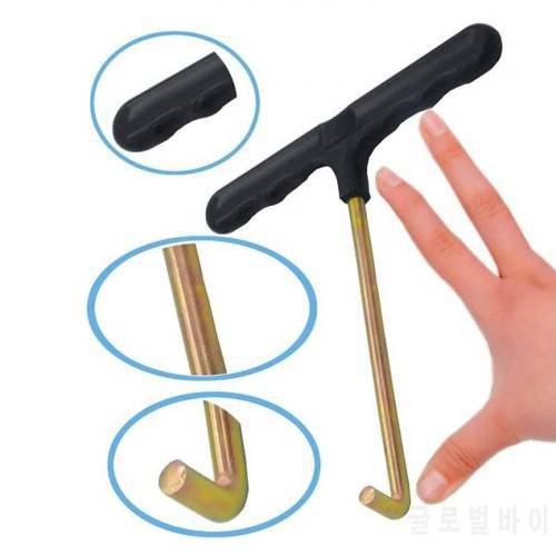 Trampoline Spring Pull Tool Trampoline T Hook Tool Tent Peg Puller Extractor for Outdoor