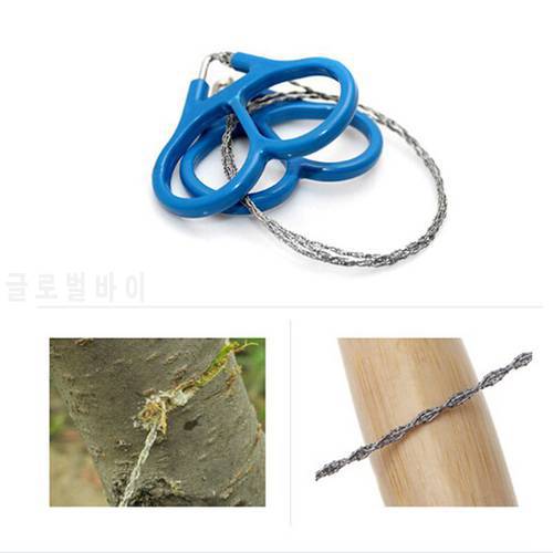Ring Steel Wire Saw Scroll Plastic Emergency Hand Chain saw Chain Rope Saw Hunting Camping Hiking Travel Survival Tool 1Pcs