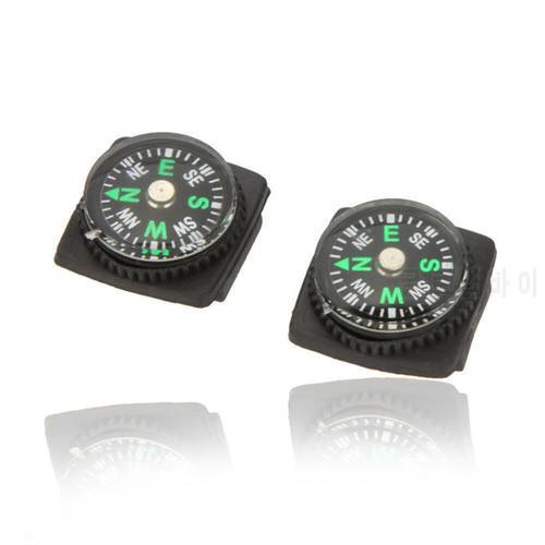 2Pcs/Set Mini Camping Compass For Watch Band Slip Slide Navigation Compass Wrist Camping Navigation Compass Watch Strap