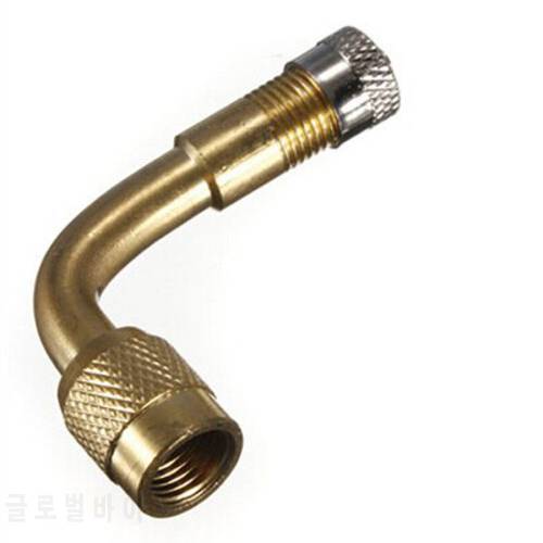 90 Degree Brass Air Tyre Valve Extension Car Truck Bike Motorcycle Wheel Tires Parts Shipping Car Parts Accessories