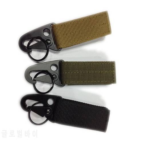 1X Molle Attach Belt Clip Webbing Backpack Strap Quickdraw Clasp Outdoor Carabiner Camp Water Bottle Hanger Tactical Holder Hook