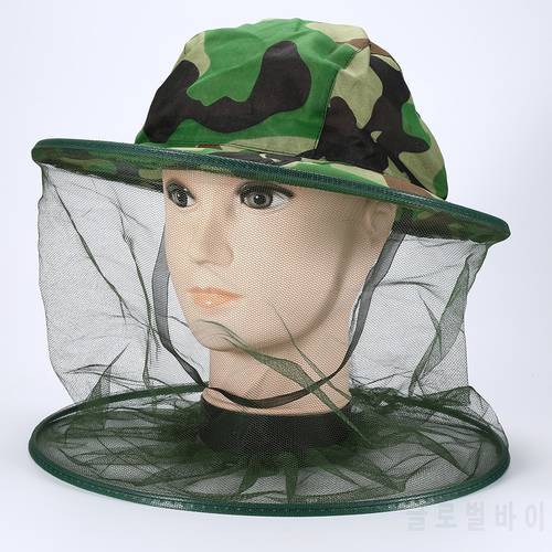 1pc Camouflage Face Protect Net Hat Beekeeping Anti-mosquito Bee Bug Insect Fly Mask Cap Hat Head Net Outdoor Accessories Tools