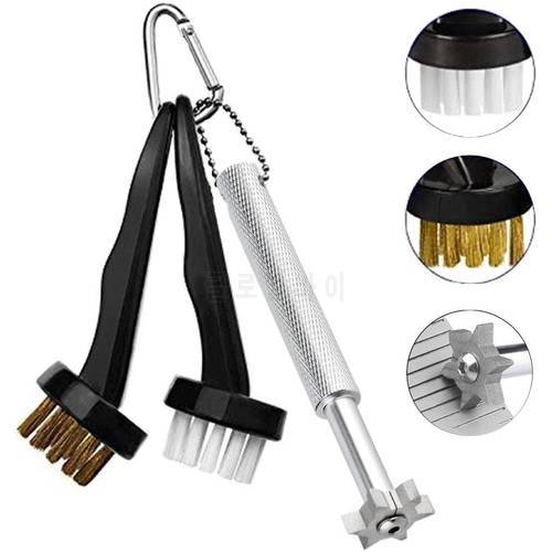Golf Tool Set -Golf Club Groove Sharpener and 2 Golf Club Brushes, for Golfers -Practical Sharp and Clean Kits for Golf Irons