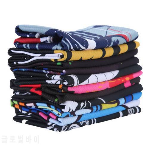 Cold Dry Cooling Sports Towel Printed Quick Dry Strong Absorbent Sweat Towel for Fitness Men And Women Gym Running Beach Towels