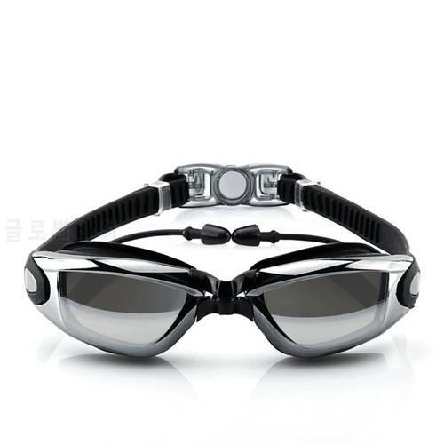Women Men Swimming Goggles Anti-Fog UV HD Natacion Hombre Silicone Adjustable Diving Glasses Swimming Pool Eyewear