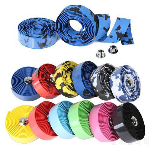 Cycling Road Bike Handlebar Tape Anti-slip Bicycle Handle Bar Tapes Wrap Cork Guidoline Fixing Straps Bicycle Accessories