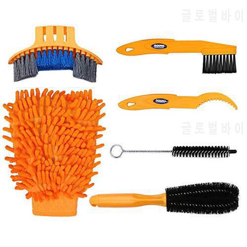 Bicycle Chain Cleaner Cycling Tire Brush Cleaning Tool Freewheel Hook for Crank Tire Sprocket Cycling Corner Stain Dirt Clean