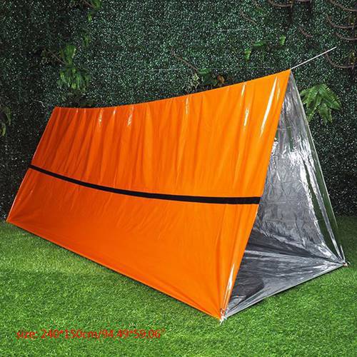 Emergency Sleeping Bag, Waterproof PE Survival Sleeping Bag Lightweight Thermal Emergency Bivvy Bag for Camping Shipping