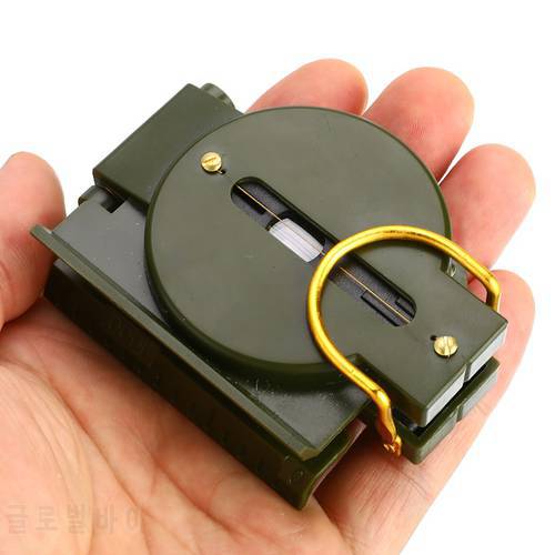 Portable Compass Military Outdoor Camping Folding Len Compass Army Green Hiking Survival Trip Precise Navigation Expedition Tool