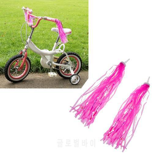 2pcs Bicycle Bike Cycle Tricycle Girls Handlebar Streamers Tassels Retro Kids Bicycle Handlebar Grips Decoration Accessories