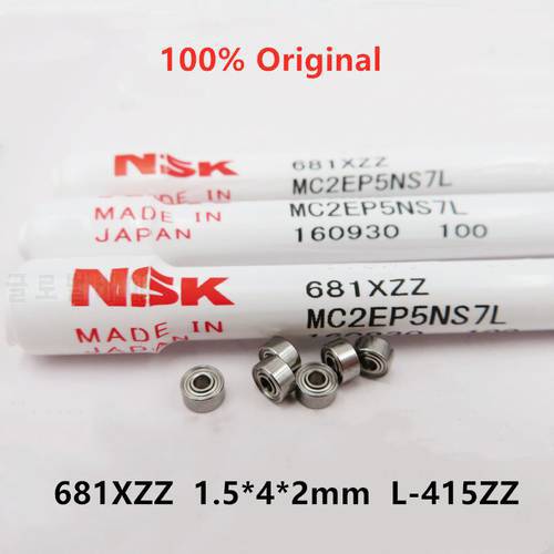 50pcs original NSK high speed bearing 681XZZ 1.5*4*2 mm L-415ZZ miniature ball bearings 1.5x4x2 model bearing
