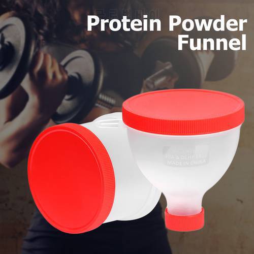 1PC 200ML Portable Protein Powder Fill Funnel Gym Partner Water Bottle Fitness Protein Shaker Bottle Nutrition Storage Container