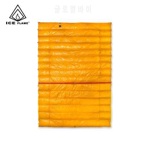 Ice Flame IF515 20D 90% White Duck Down 3Season Wearable Detachable Sleeping Bag Blanket Mat Quilt Underquilt Hammock Camping