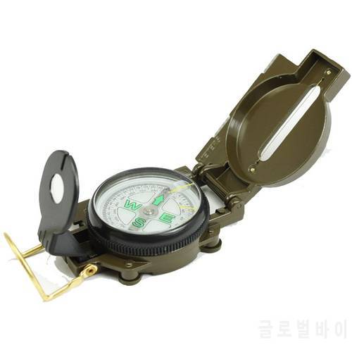 New Professional Military Army Metal Sighting Compass Clinometer Camping Outdoor Tools Multifunction Compass