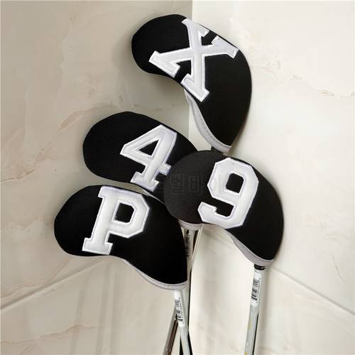 Nylon Golf Irons Head Covers With BIG Numbers Golf Clubs Headcover 2Colors For Man Women