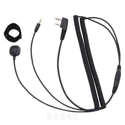 Vimoto V3 V6 V8 V1098a V5s Bluetooth Helmet Headset Special Connecting Cable for Kenwood Baofeng UV-5R UV-82 GT-3 Two Way radio