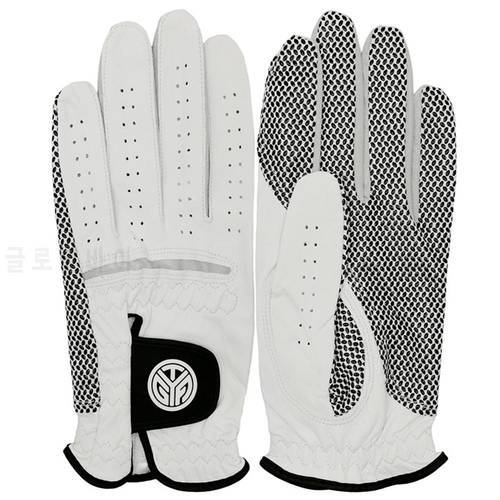 1pcs Golf Gloves Left Right Hand Soft Pure Breathable Men&39s Golf Gloves Sheepskin Gloves With Anti-slip Grainy Golf Men