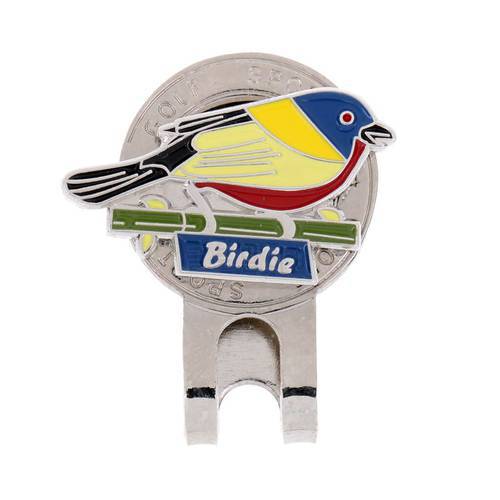 Cute Bird Pattern Magnetic Hat Clip Golf Mark Fit for Golf Cap Visor Golfer Gift
