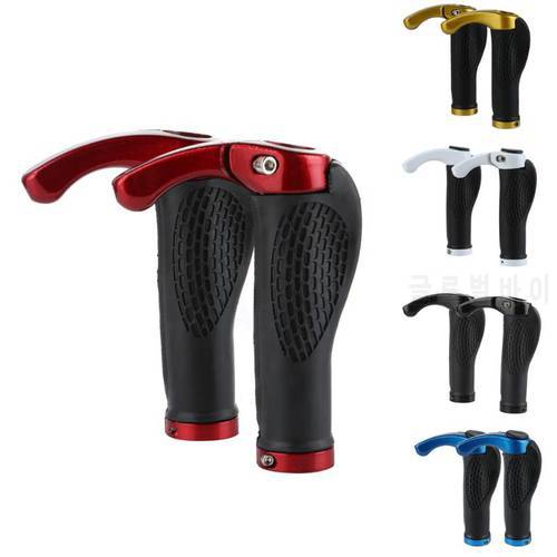 Antiskid Bicycle Handle Ergonomic MTB Mountain Bike Handlebar Rubber Grips Cycling Lock-On Ends Bicycle Accessories