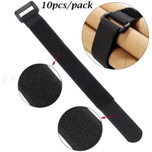 10 PCs New 20*500mm Nylon Hook & Loop Strap Cable Self-adhesive Tie Bicycle Strap Multil Purpose Reusable Fastening Cable Ties