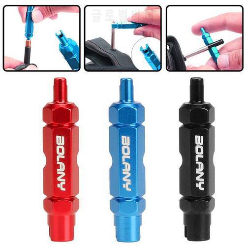 Bicycle Tire Nozzle Valve Core Wrench Multifunctional Valve Core Tool Double-head Portable Removal Disassembly Spanner