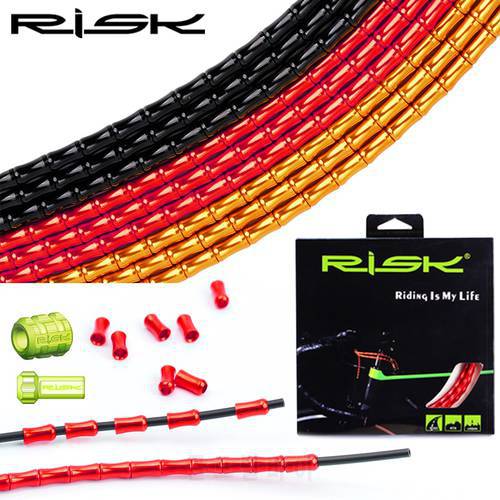 RISK Bicycle Fish Bone Shift Brake Link Set for MTB Road Folding Bike Competition Full Protection Cable Derailleur Line Wire Set