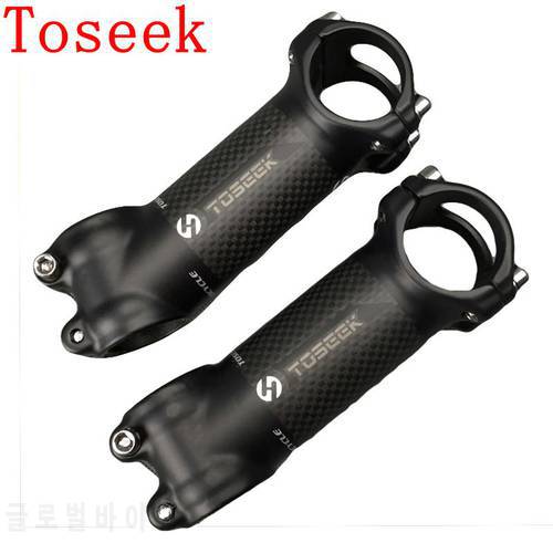 TOSEEK Bike Stem Carbon MTB Road Bicycle Stem 31.8mm Angle 6 / 17 Length 60/70/80/90/100/110/120mm cycling accessories