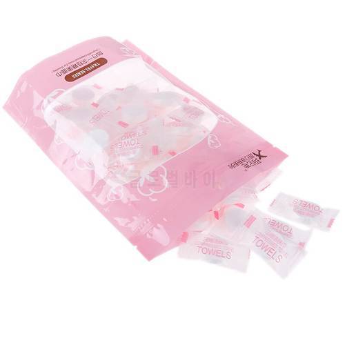 50pcs/lot Outdoor Travel Magic Compressed Cotton Disposable Towel Tablet Capsules Cloth Wipes Paper Tissue Mask