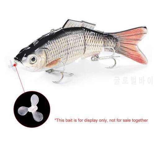 Decoy thruster 10x Propeller Fishing Electric Lure Wobblers Artificial Bait Fishing Tackle Soft Artificial Wobblers Fishing