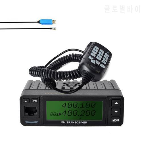 HYS 25W Dual Band VHF/UHF 136-174/400-480MHz Dual PTT Mobile FM Transceiver Radio
