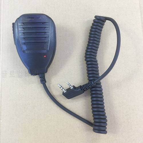 handfree microphone K plug 2pins for Kenwood Baofeng Quansheng,Puxing Wouxun etc walkie talkie with indicate light