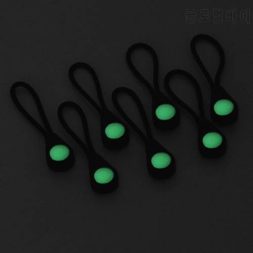 10-30pcs Backpack Zipper Pull Jacket Outdoor Camping Hiking Coat Luminous Drawstring Rope for Family Outdoor Camping Accessories