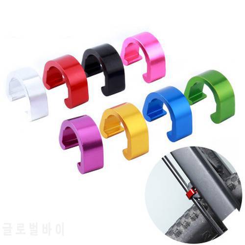 10pcs Bicycle Frame U Buckle Fixed Clips Mountain Bike Brake Cable Housing Shift Cable Guide Tube Button Cycling Accessories